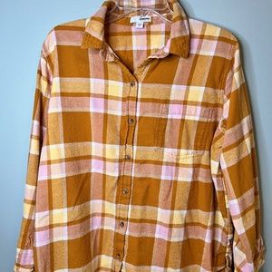 Sonoma Womens Button Up Flannel XL
